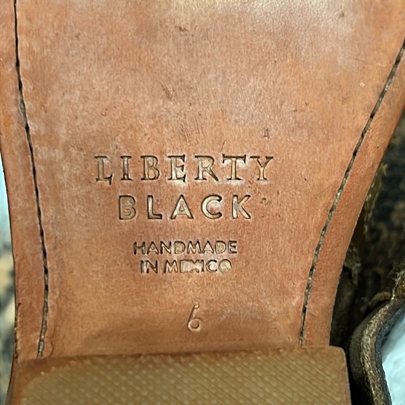 Liberty Black Uma Python Embossed Suede Cowboy Core Western Boots SZ 6 - Picture 8 of 13